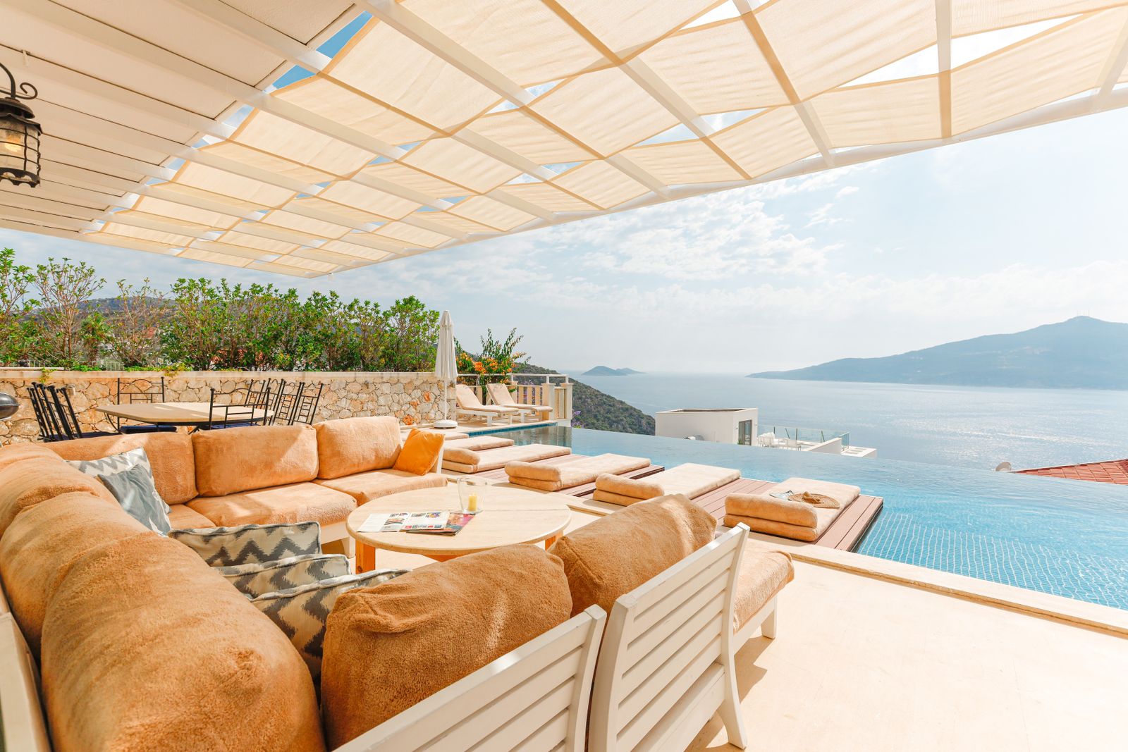 Luxury terrace with sea view